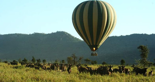 serengeti national park hot air baloon