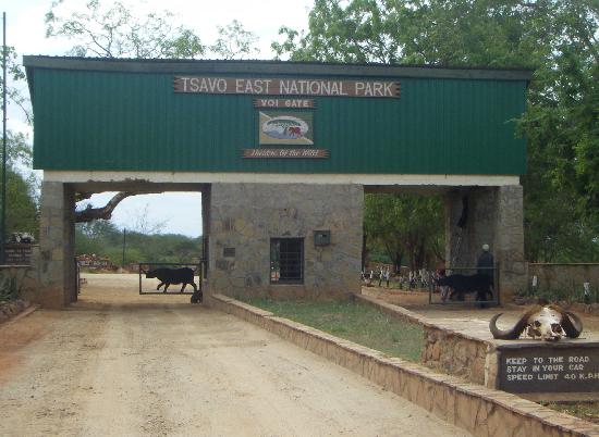 Tsavo East National Park Gates
