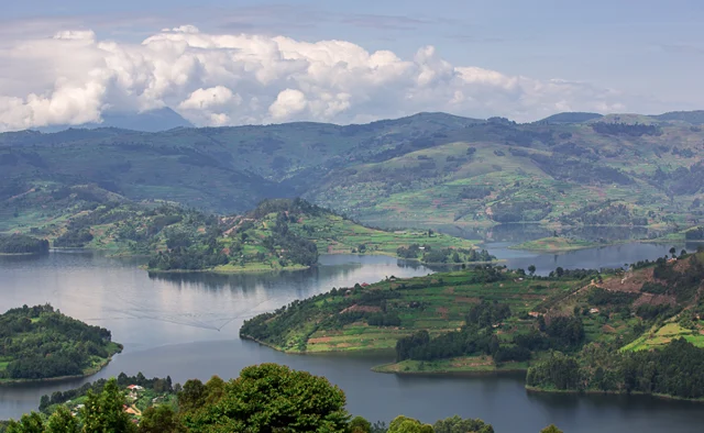 Lake Bunyonyi in Uganda