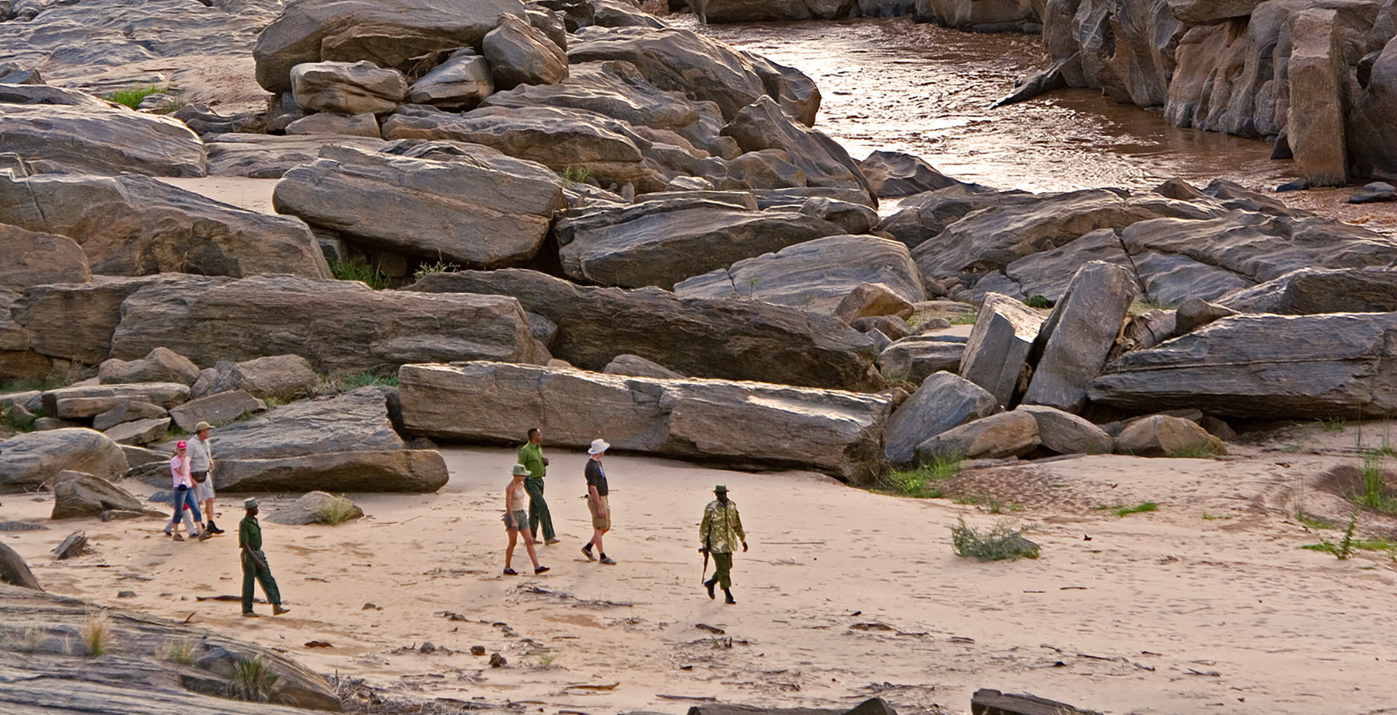 What can you see in Tsavo East National Park?